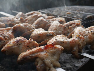 grilled chicken wings. Buffalo