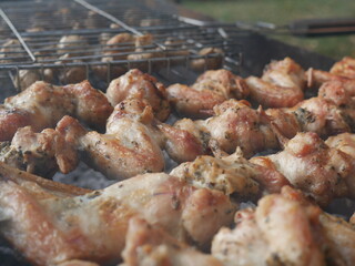 grilled chicken wings. Buffalo