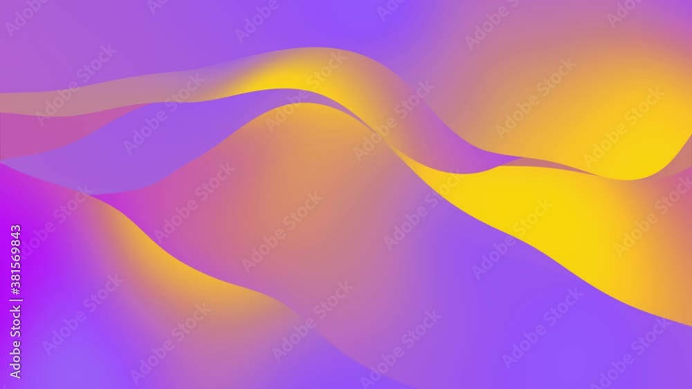 Poster abstract changing surface soft translucent material jelly loop background. soft bright 3d glow festi