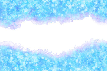 氷 雪 ブルー クリスマス 水彩 背景