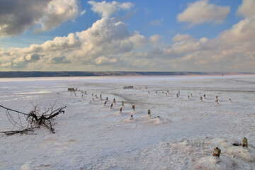 Saline on the banks of the dying estuary.