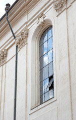 Window in an old church