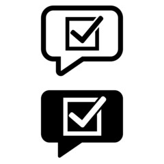 Check icon vector set. Approved Tick illustration sign collection. Confirm mark. Done or Accept symbol symbol. 