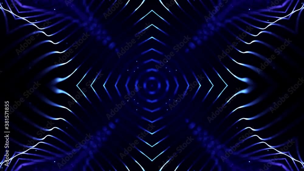 Poster abstract theme of microworld or nanotechnology. 4k looped sci-fi 3d background with light effects. g