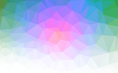 Light Multicolor, Rainbow vector abstract mosaic pattern. Modern geometrical abstract illustration with gradient. New texture for your design.