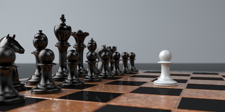 Chessmen Courage And Demonstration Of Power