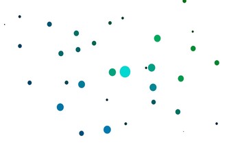 Light Blue, Green vector texture with disks.