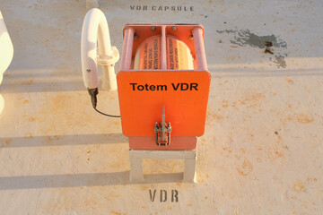 Totem VDR located on monkey island of cargo ship