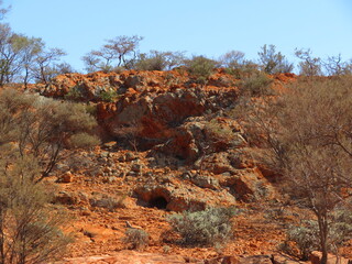 rock formation at Peace Gorge near Meekatharra, Western Australia