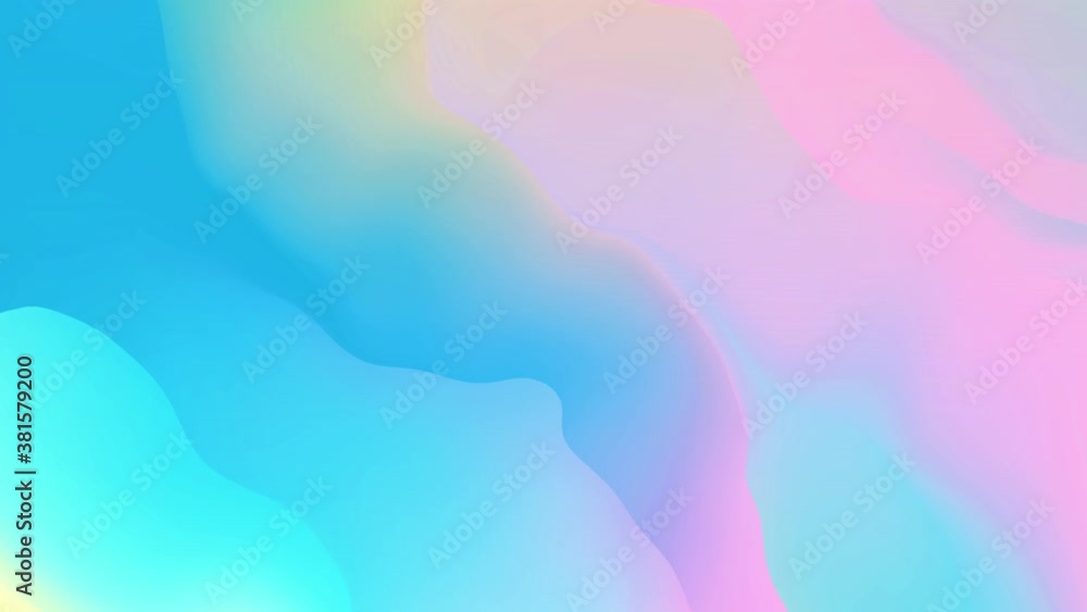 Poster abstract blue fluid colorful liquid gradients loop animation. vibrant gradient shapes composition ir
