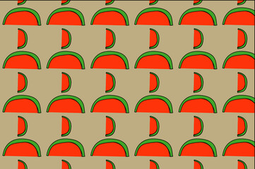 Obraz premium simple fruit pattern design, this design is very suitable for wall decoration, wellpaper backgrounds etc.