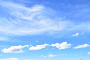 The vast blue sky and clouds sky