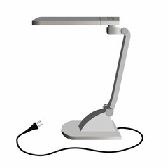 Vector illustration of a table lamp on a white background.