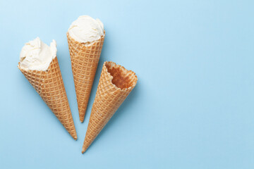 Homemade vanilla ice cream