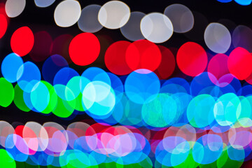 colorful abstract background with round colored bokeh