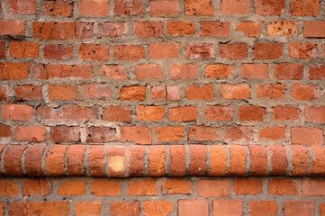 Abstract background of an old red brick wall