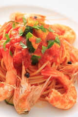 エビのパスタ