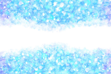 氷 雪 ブルー クリスマス 水彩 背景