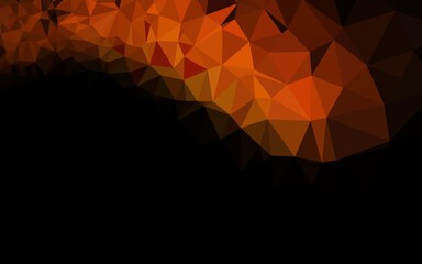 Dark Orange vector blurry triangle texture. Colorful illustration in abstract style with gradient. New texture for your design.