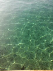 clear water and bottom of sea
