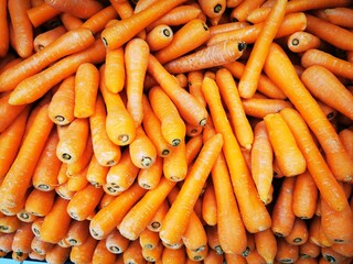 Australian carrots on the market