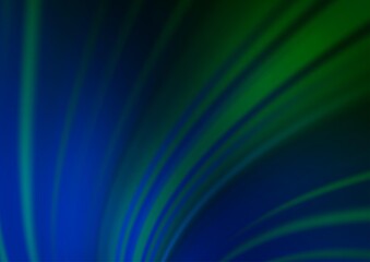 Fototapeta premium Dark Blue, Green vector blurred bright background. Modern geometrical abstract illustration with gradient. A completely new template for your design.