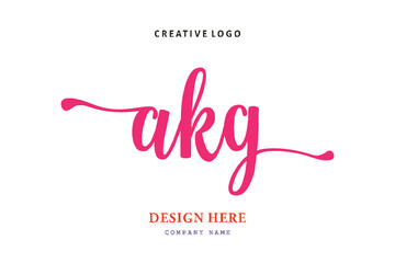pharmacy logo letter AKG is simple, easy to understand and authoritative