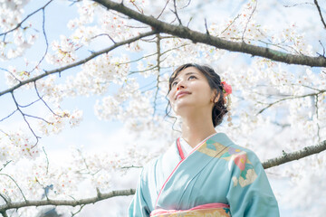 着物の女性　和服　京都観光