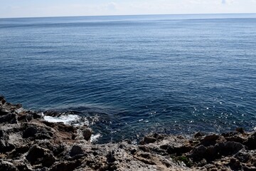 waves on the rocks