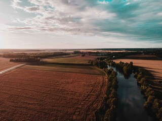 River Through Field #1