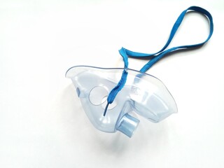 Nebulizer mask isolated on white background