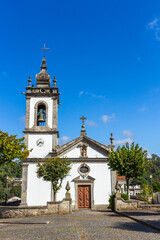 The Parish Church of Santa Eulália of Palmeira de Faro in Esposende, Portugal.