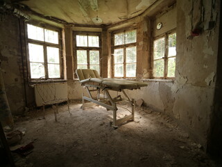 creepy scene in a lost place