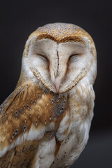 barn owl portrait