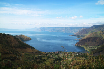 Lake Toba from top of the hill