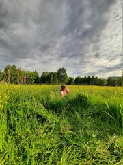 child in the field