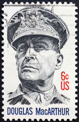 General Douglas MacArthur on american postage stamp