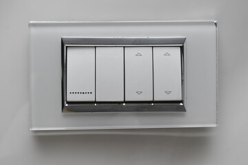 DESIGNER ELECTRICAL SWITCH BOARD WITH five SWITCH on laminated tile