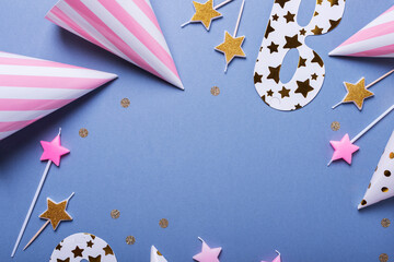 Obraz premium Birthday party invitation card