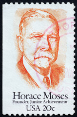 Horace Moses on american postage stamp