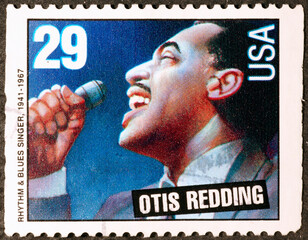 Otis Redding on american postage stamp