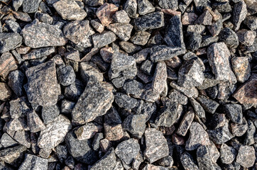 crushed stone as a background