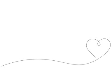 Valentine day background with heart, vector illustration