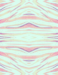 Watercolor Zebra Ornament. Blue Wildlife Design. 