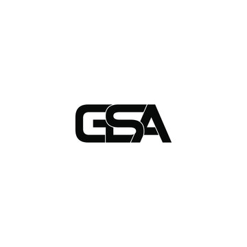 gsa letter original monogram logo design