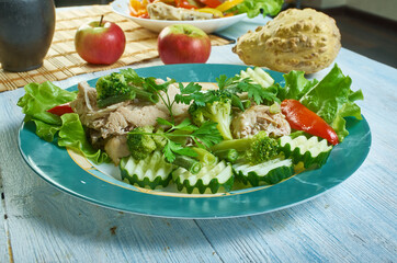 Ensaladas templadas de pollo