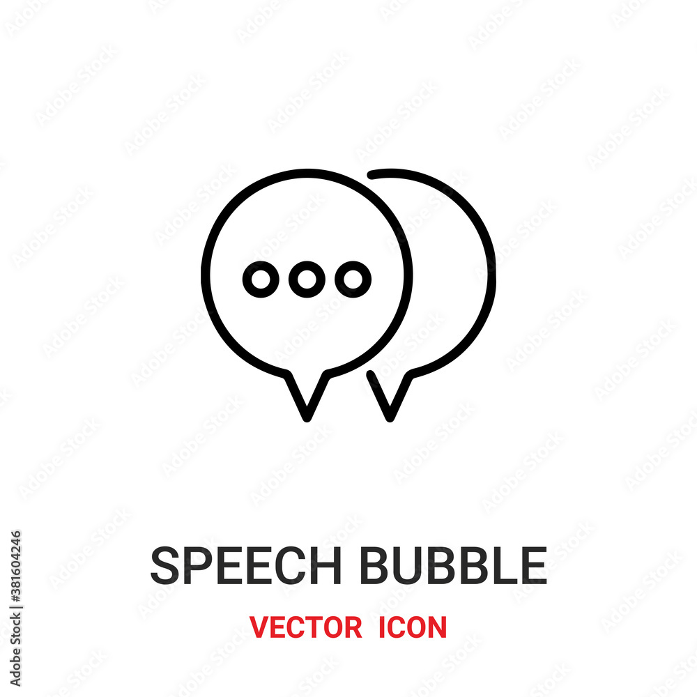 Poster speech bubble vector icon. modern, simple flat vector illustration for website or mobile app.speech 