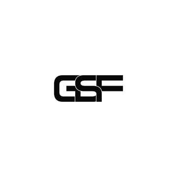 gsf letter original monogram logo design