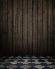 dark empty interior room. may used as background.