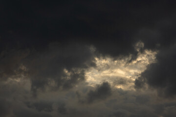 Obraz premium colorful dramatic sky with cloud at sunset